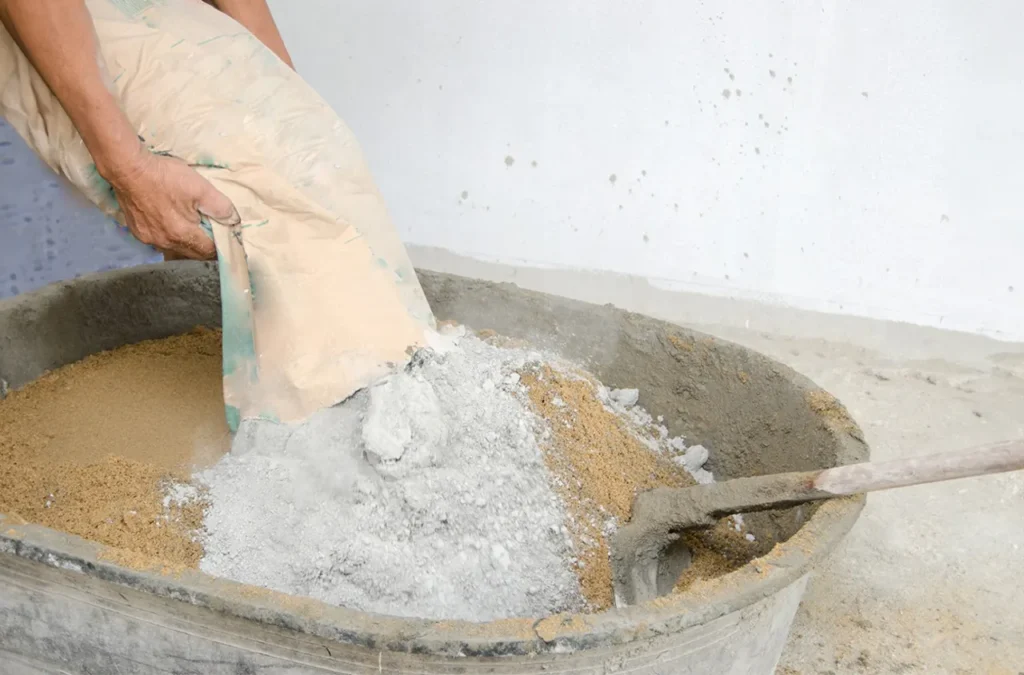 How to Make Concrete with sand